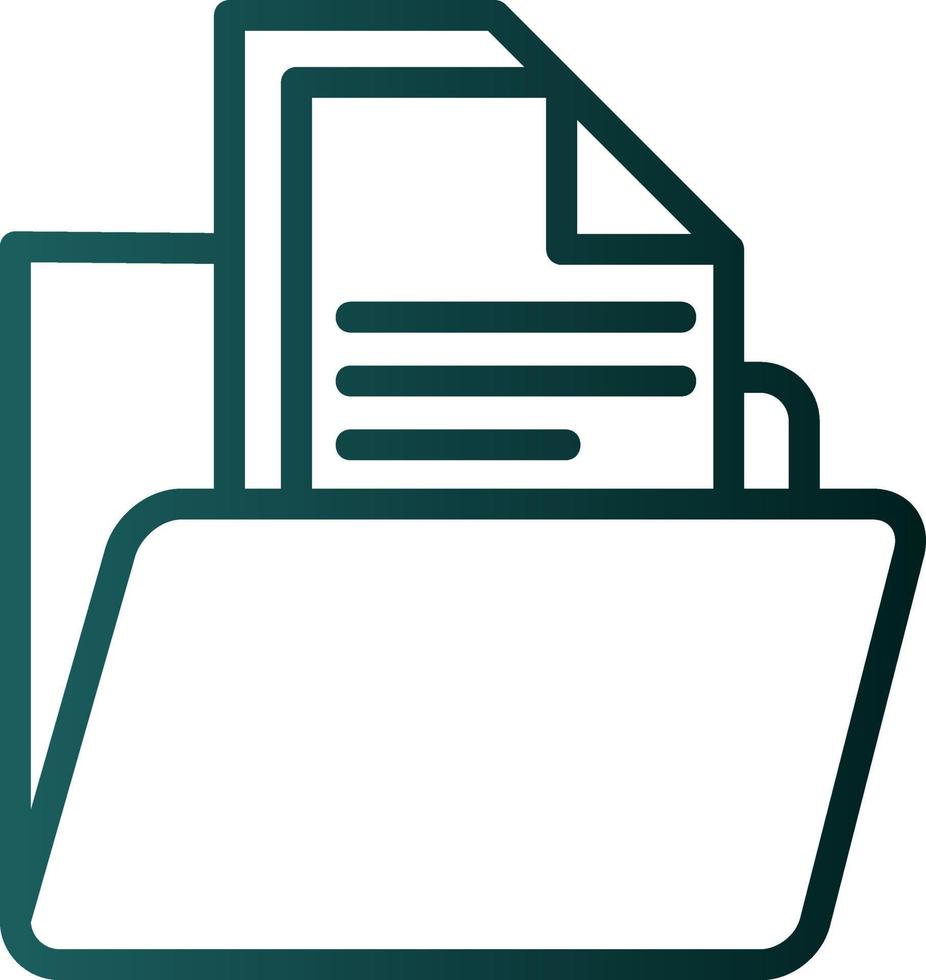 Folder with Files Vector Icon Design