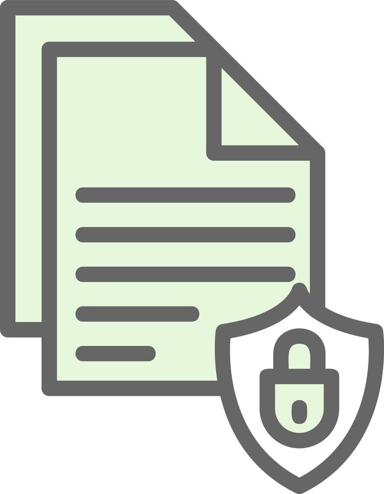 Document Security Vector Icon Design