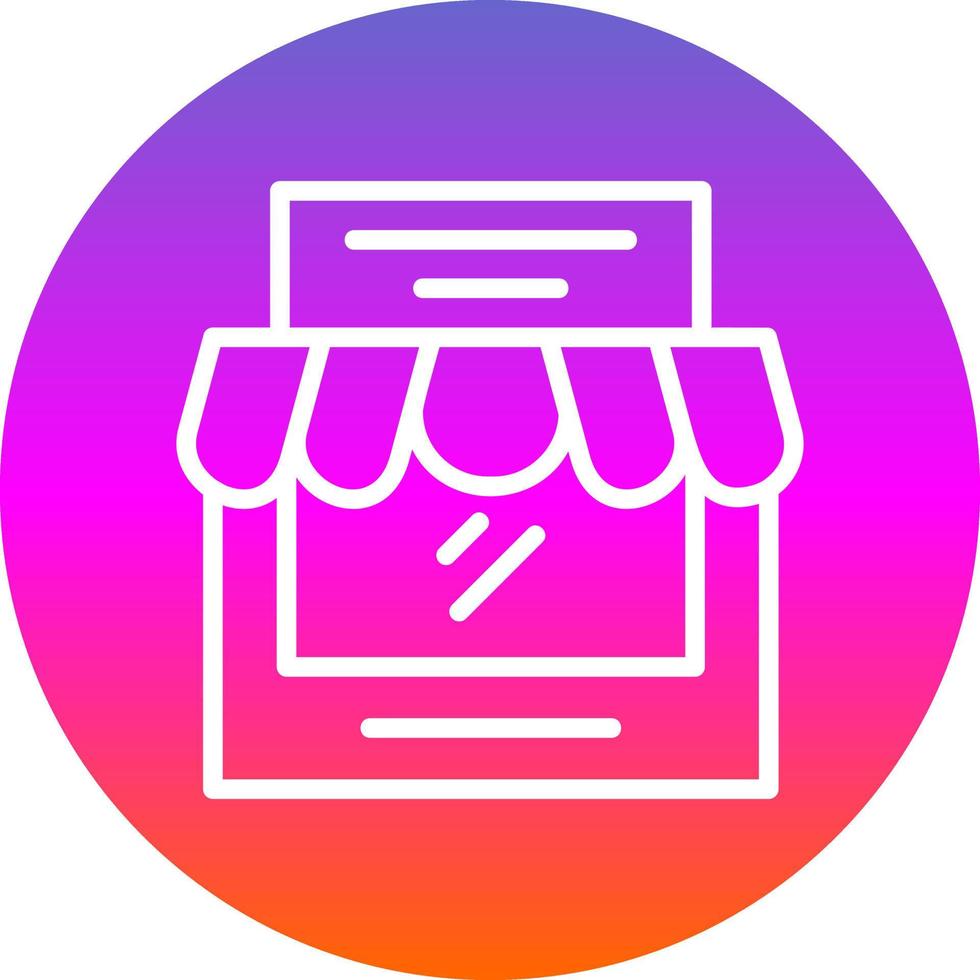 diseño de icono de vector de tienda