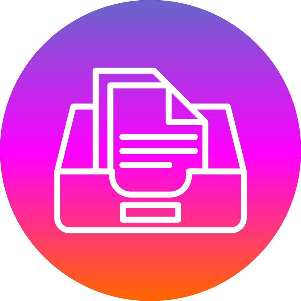 Documents Box Vector Icon Design