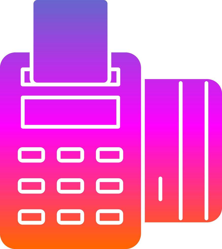 Pos Terminal Vector Icon Design