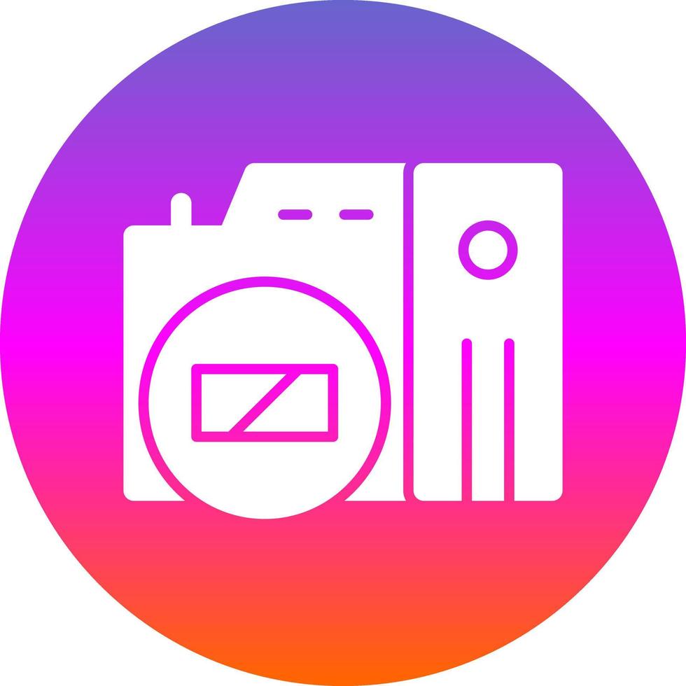 Mirrorless Camera Flat Icon vector