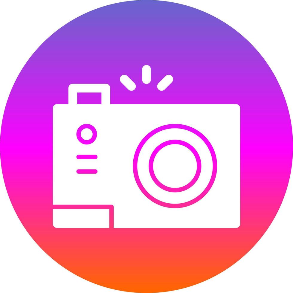 Compact Camera Flat Icon vector