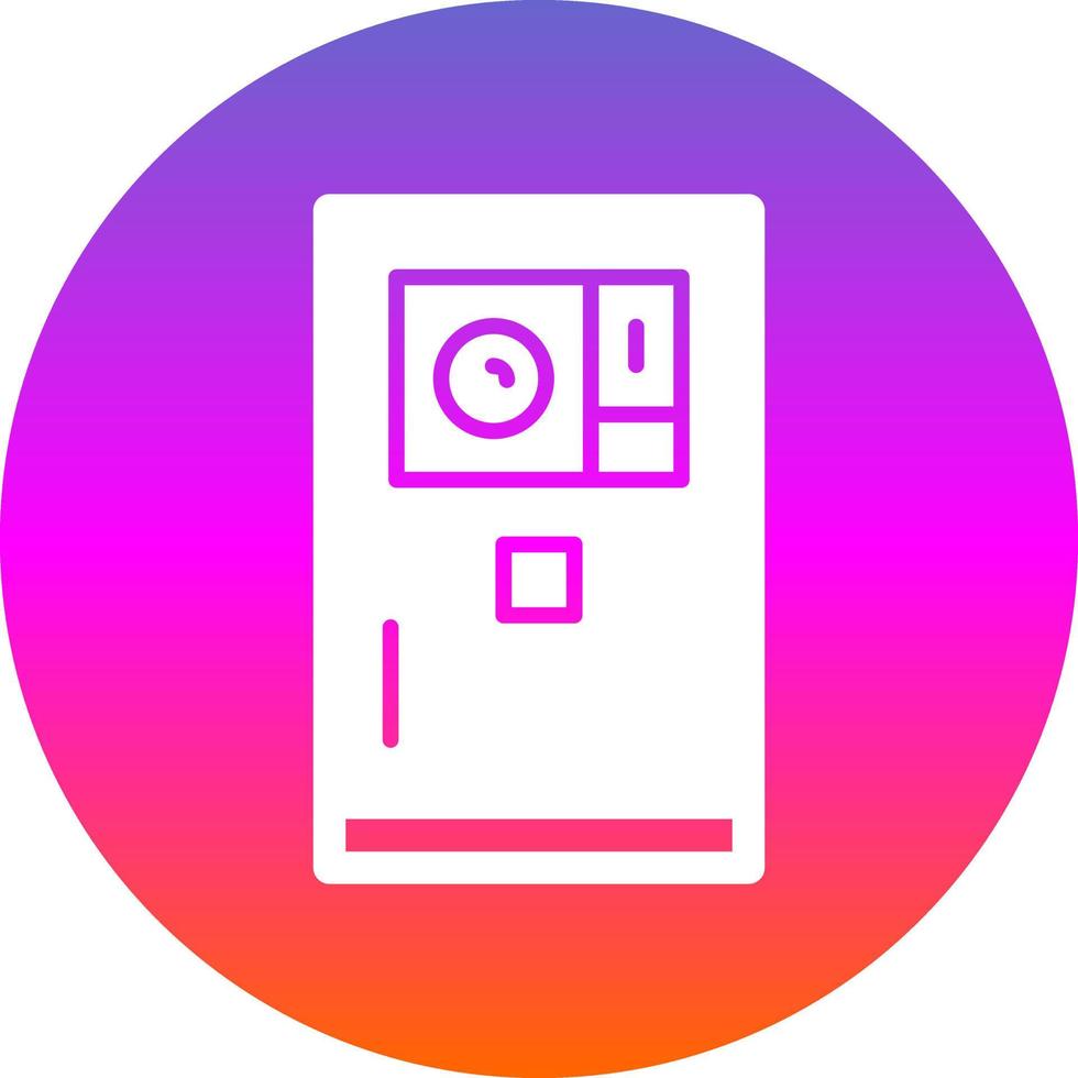 icono plano de la cámara del teléfono inteligente vector