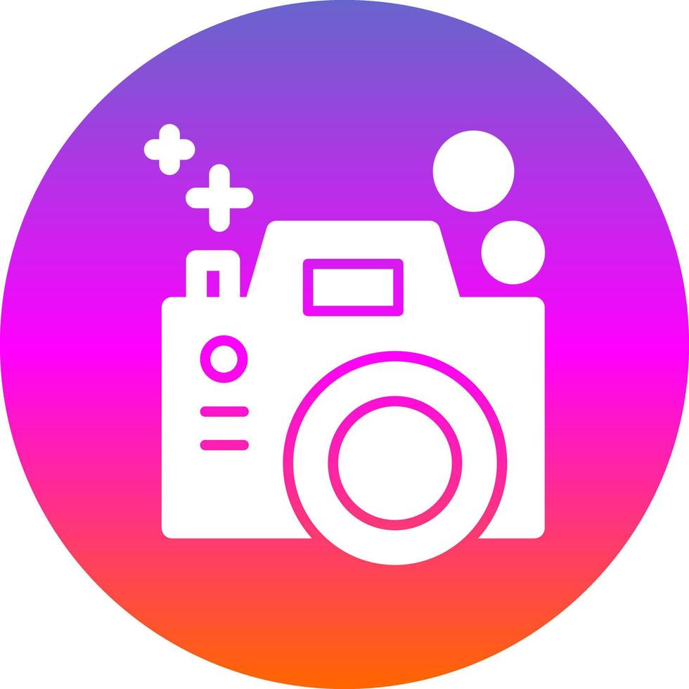 Color Camera Flat Icon vector