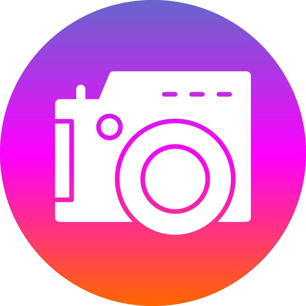 icono plano de lomografía vector