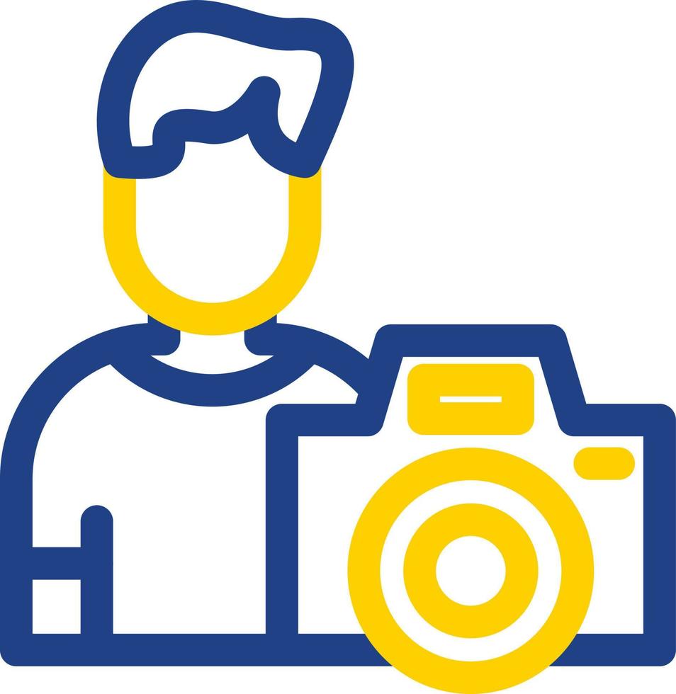 Cameraman Flat Icon vector