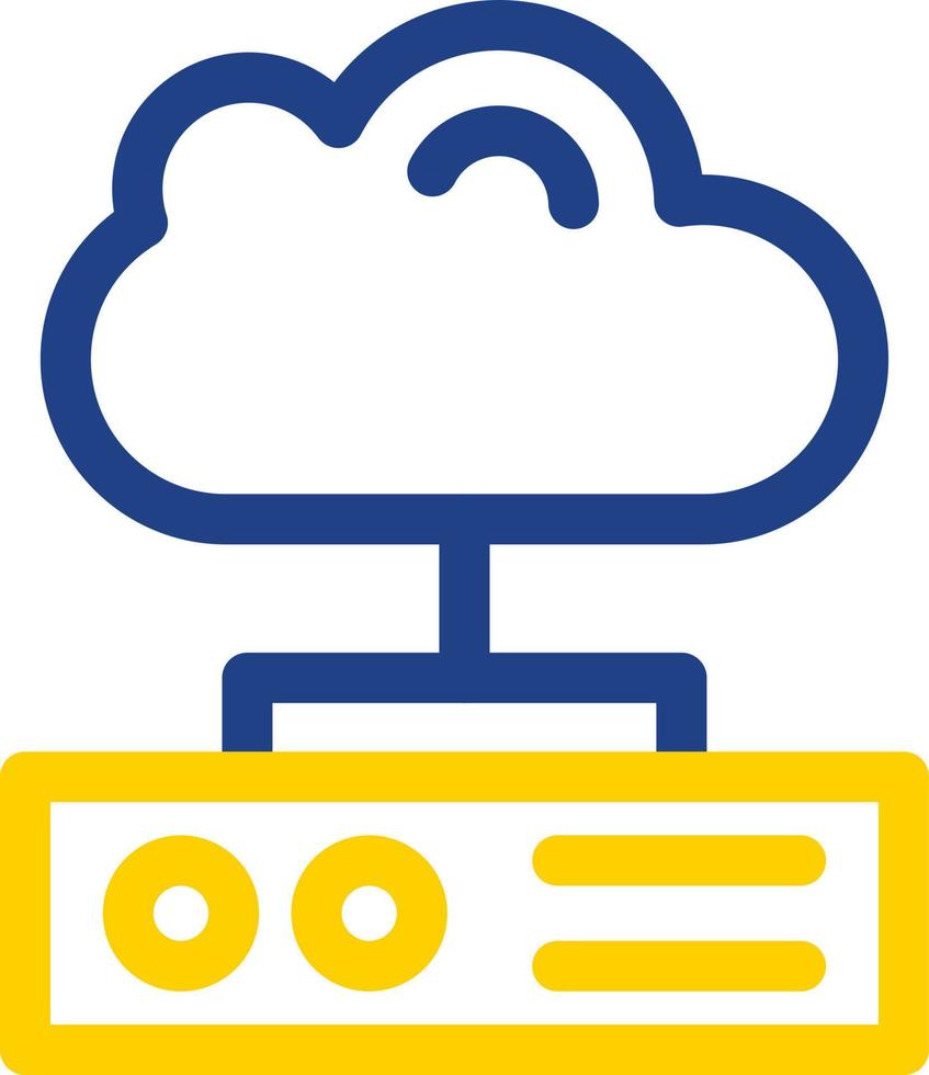 Cloud Storage Flat Icon vector