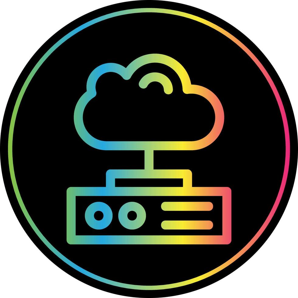 Cloud Storage Flat Icon vector