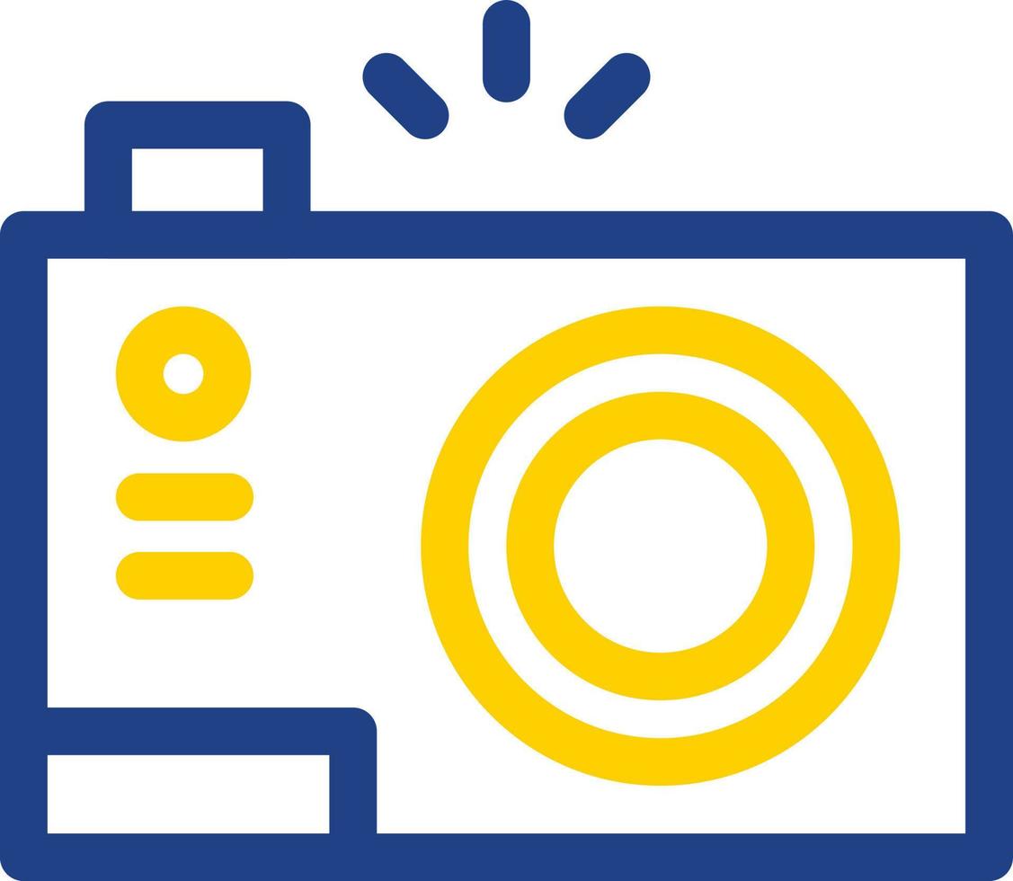 Compact Camera Flat Icon vector
