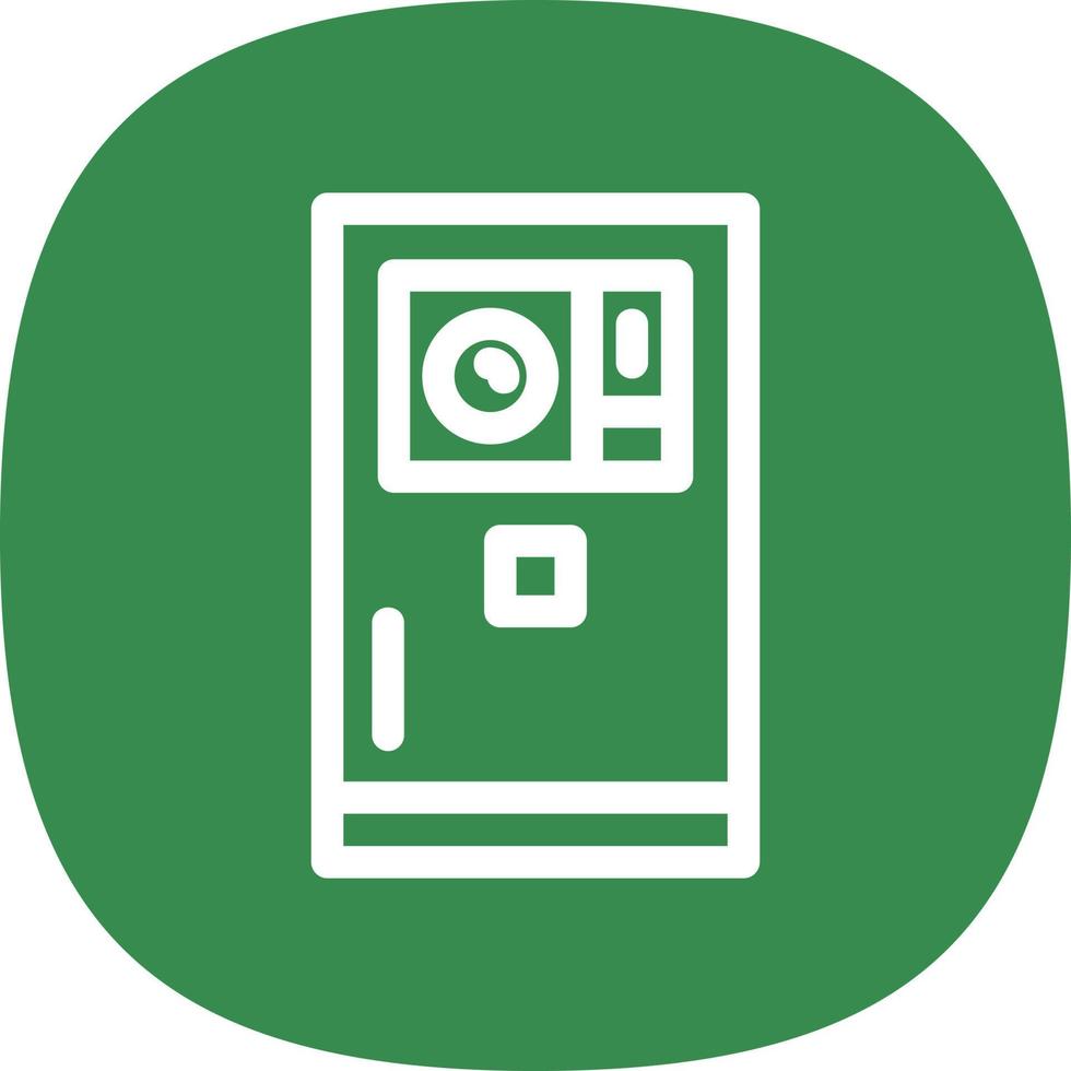 Smartphone Camera Flat Icon vector