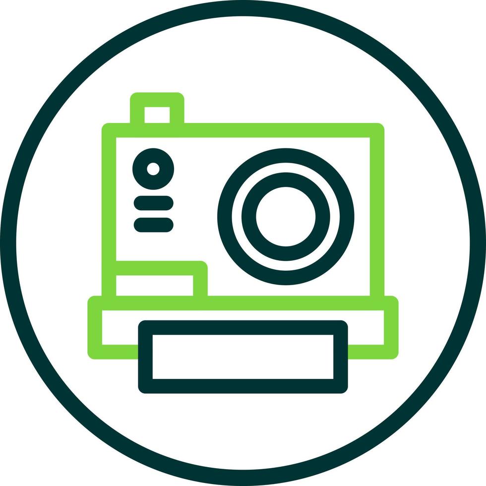 Instant Camera Flat Icon vector