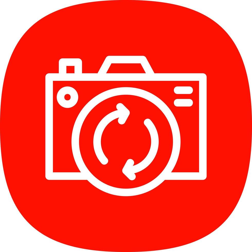 Front Camera Flat Icon vector