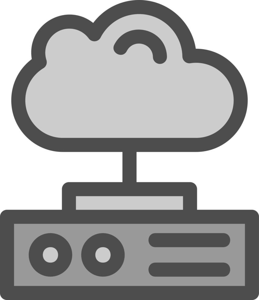 Cloud Storage Flat Icon vector