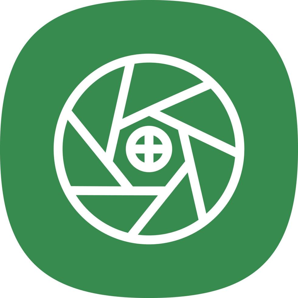 Diaphragm Flat Icon vector