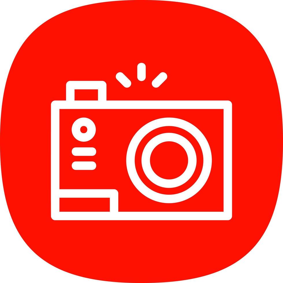 Compact Camera Flat Icon vector