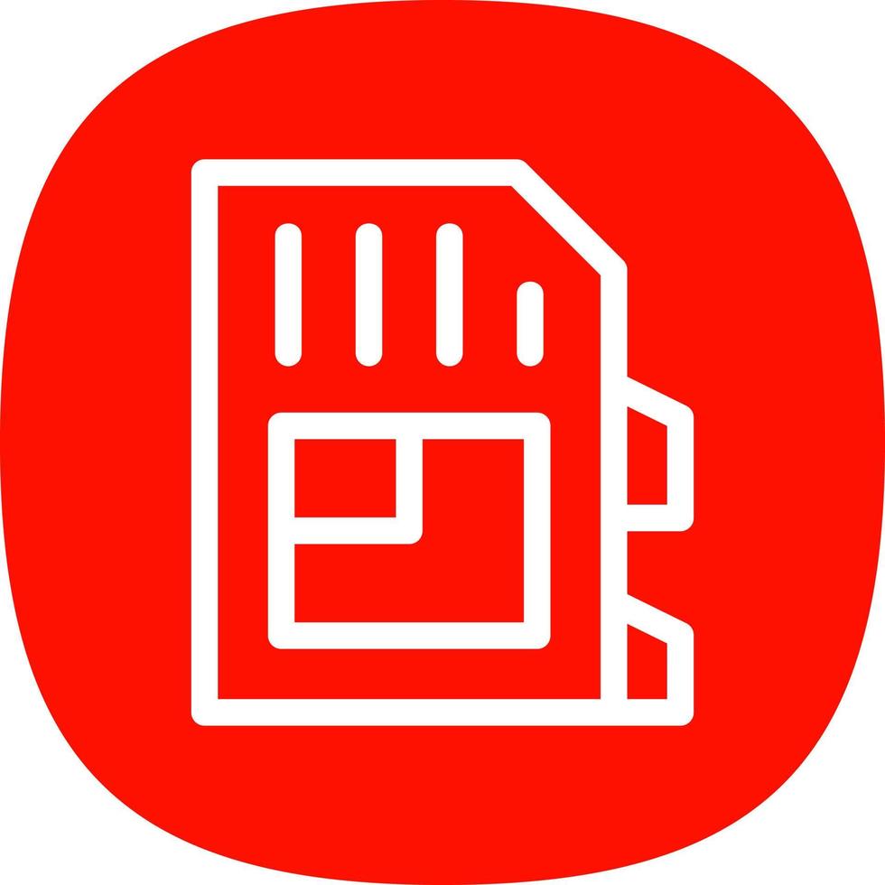 SD Card Flat Icon vector