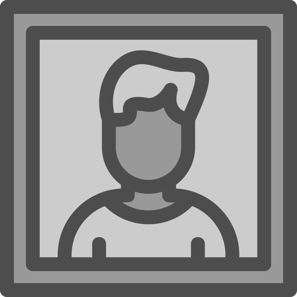Passport Photo Flat Icon vector