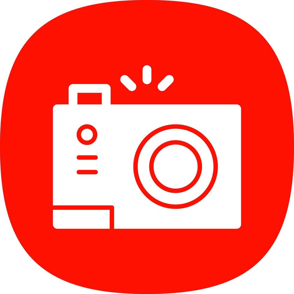 Compact Camera Flat Icon vector