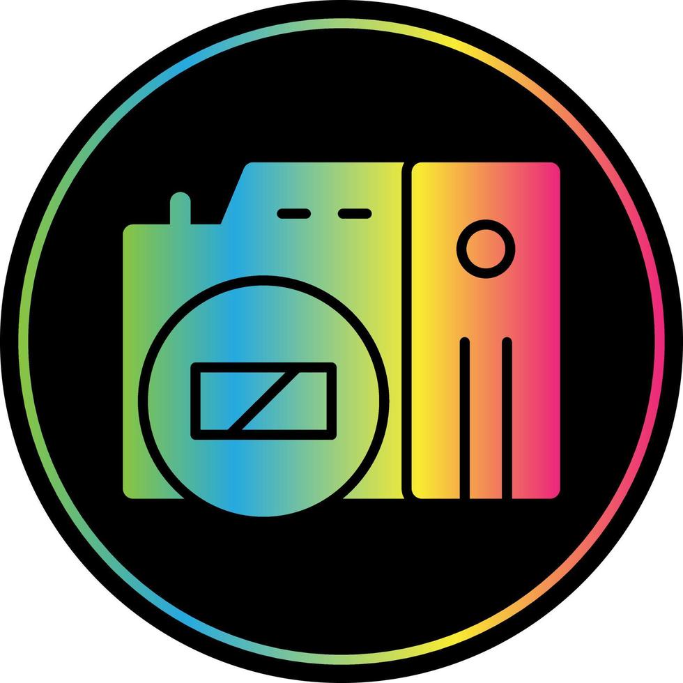 Mirrorless Camera Flat Icon vector