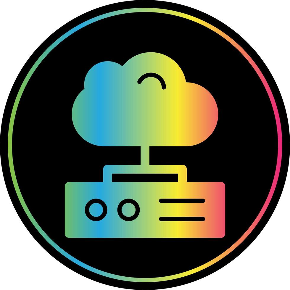 Cloud Storage Flat Icon vector