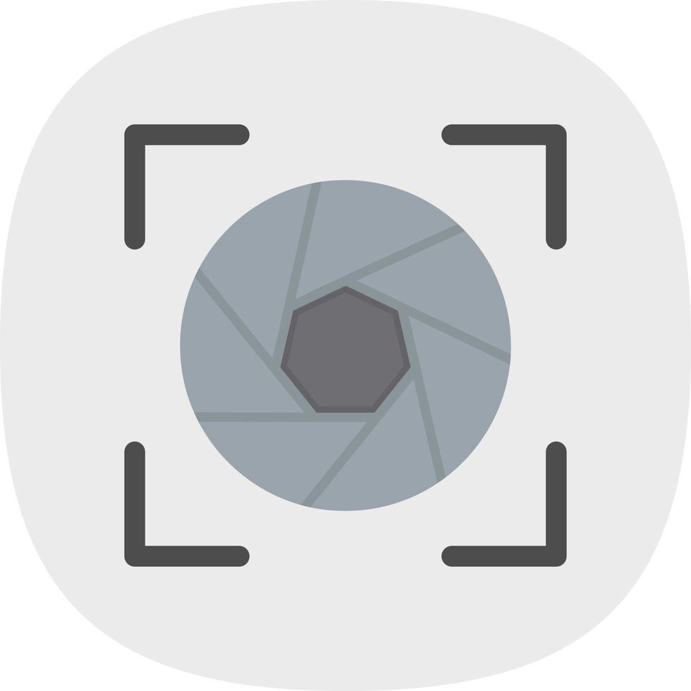 Camera Frame Flat Icon vector