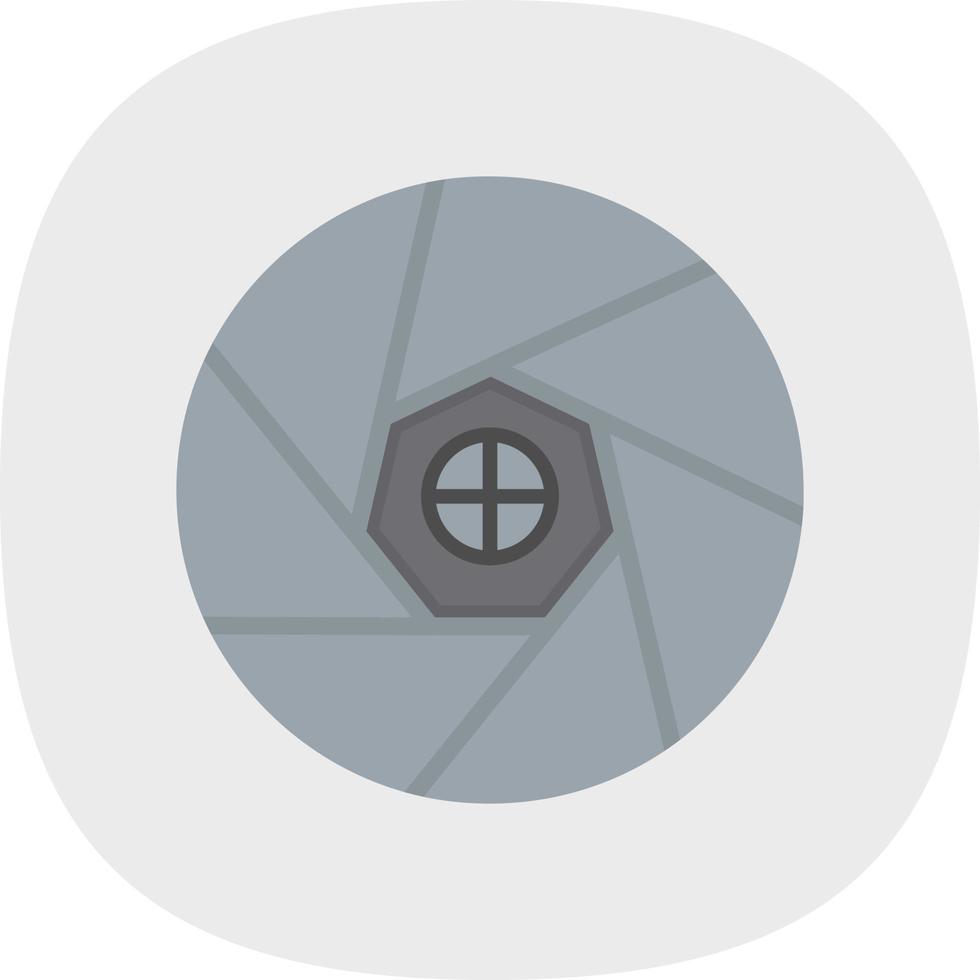 Diaphragm Flat Icon vector