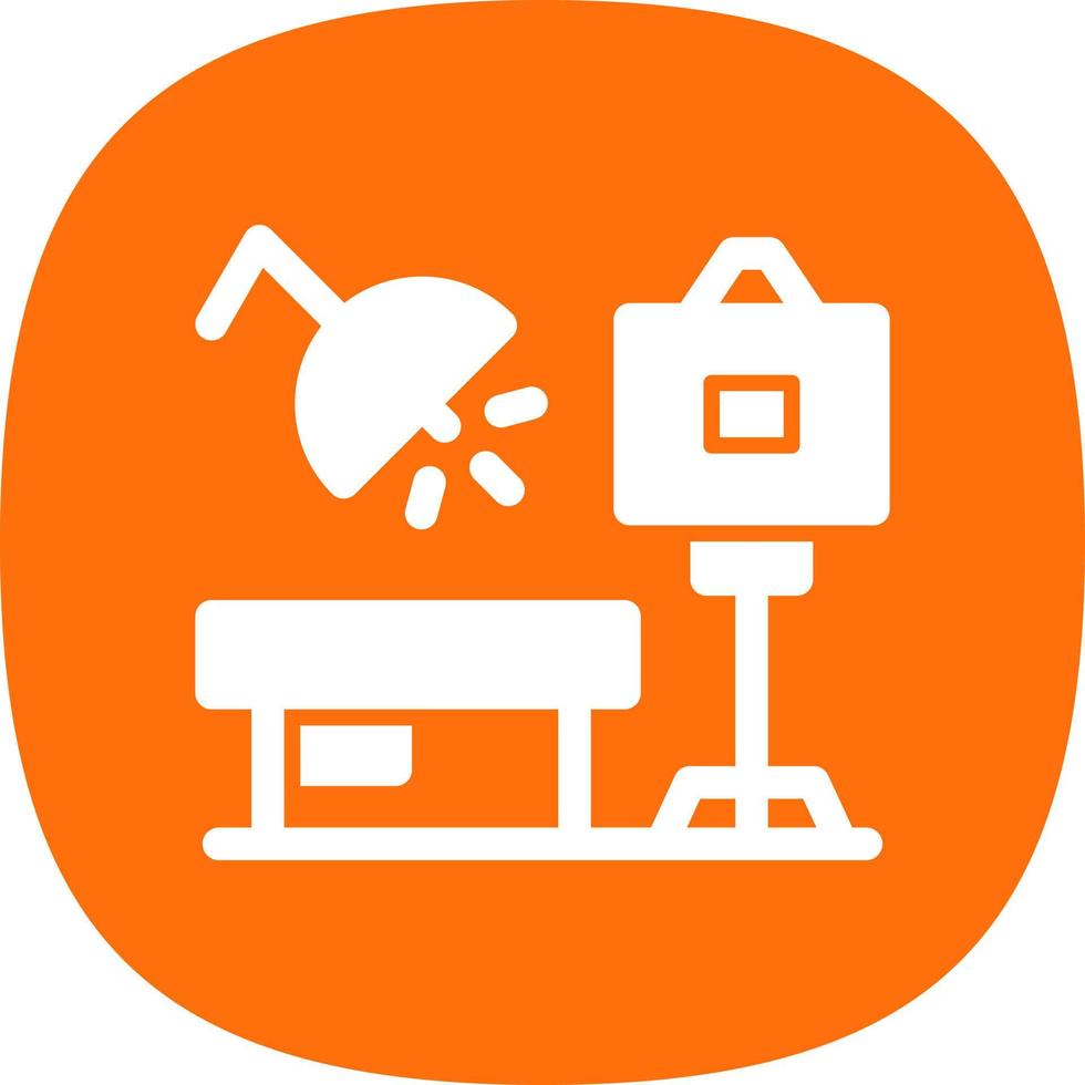 Photo Studio Flat Icon vector