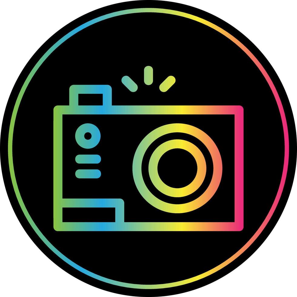 Compact Camera Flat Icon vector