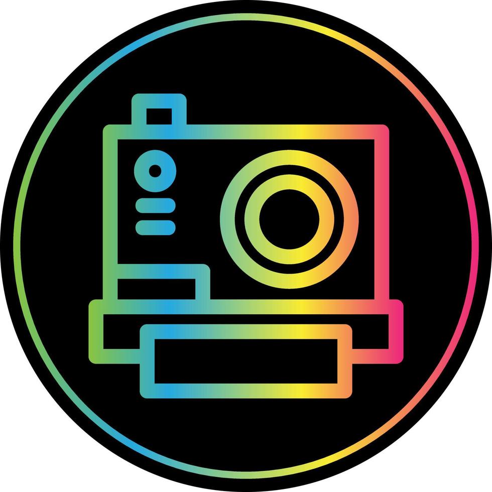 Instant Camera Flat Icon vector