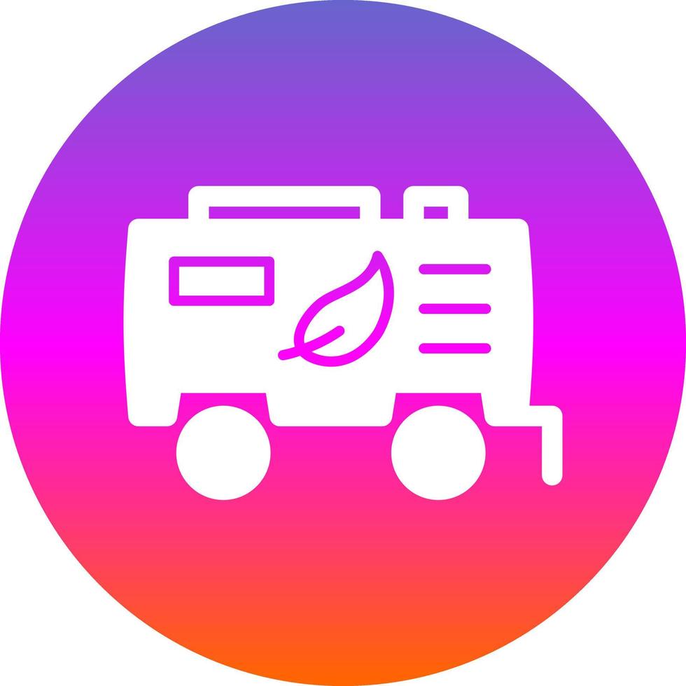 Biofuel Tank Flat Icon vector