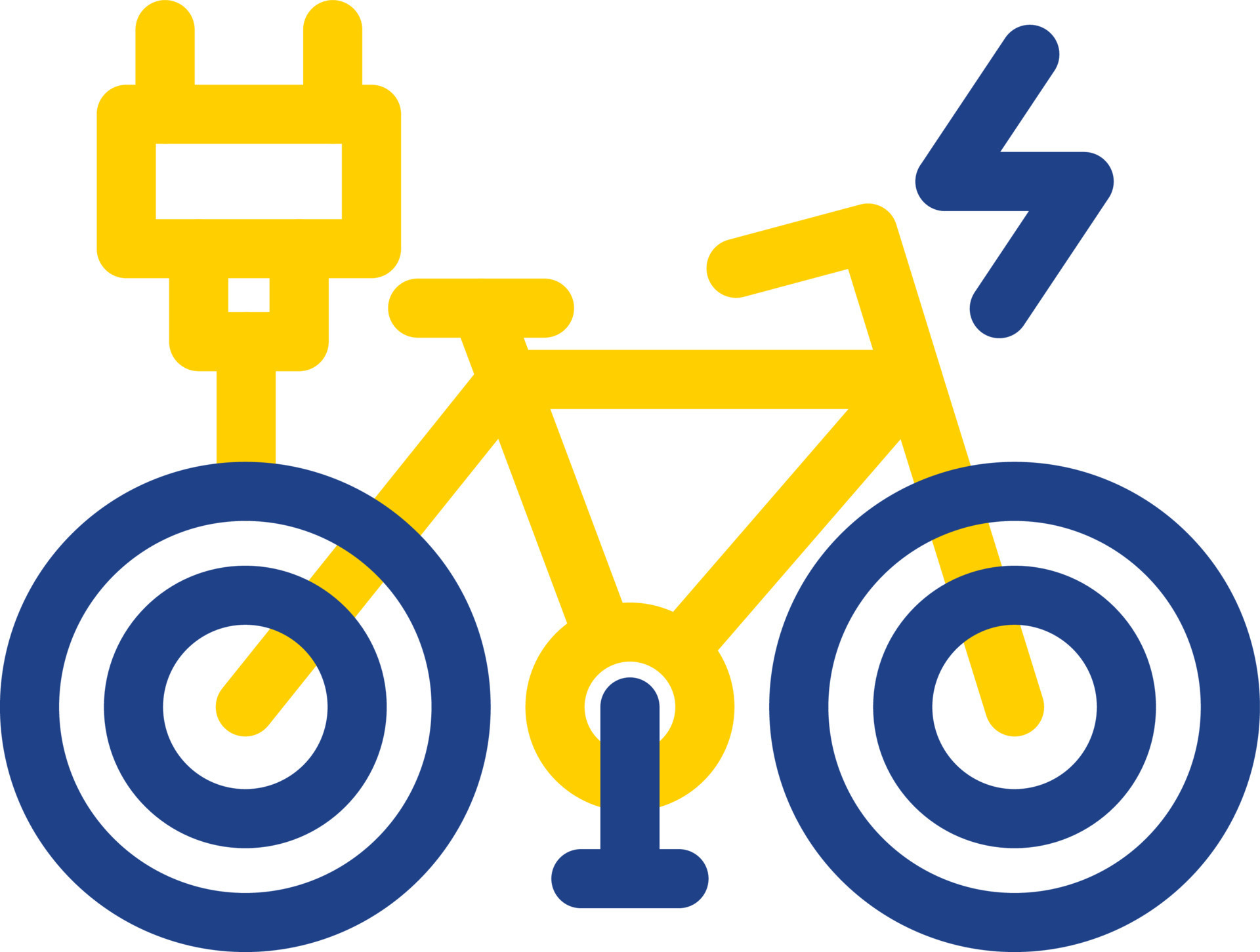 Electric Bike Flat Icon 15820118 Vector Art at Vecteezy