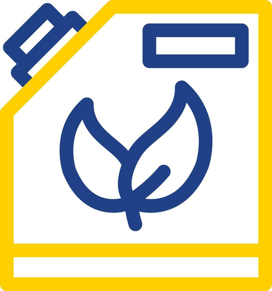 Biofuel Can Flat Icon vector