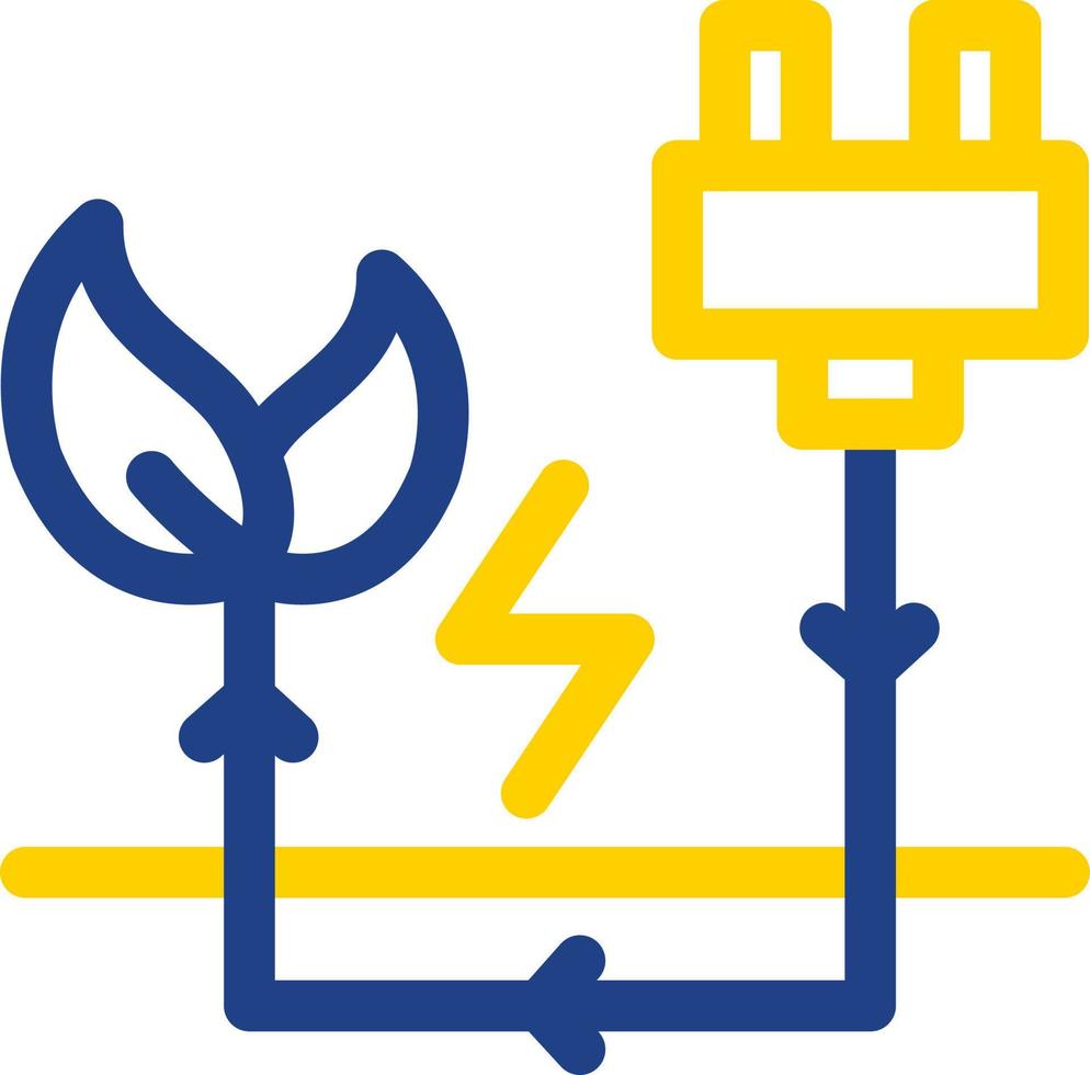 Energy Saving Flat Icon vector