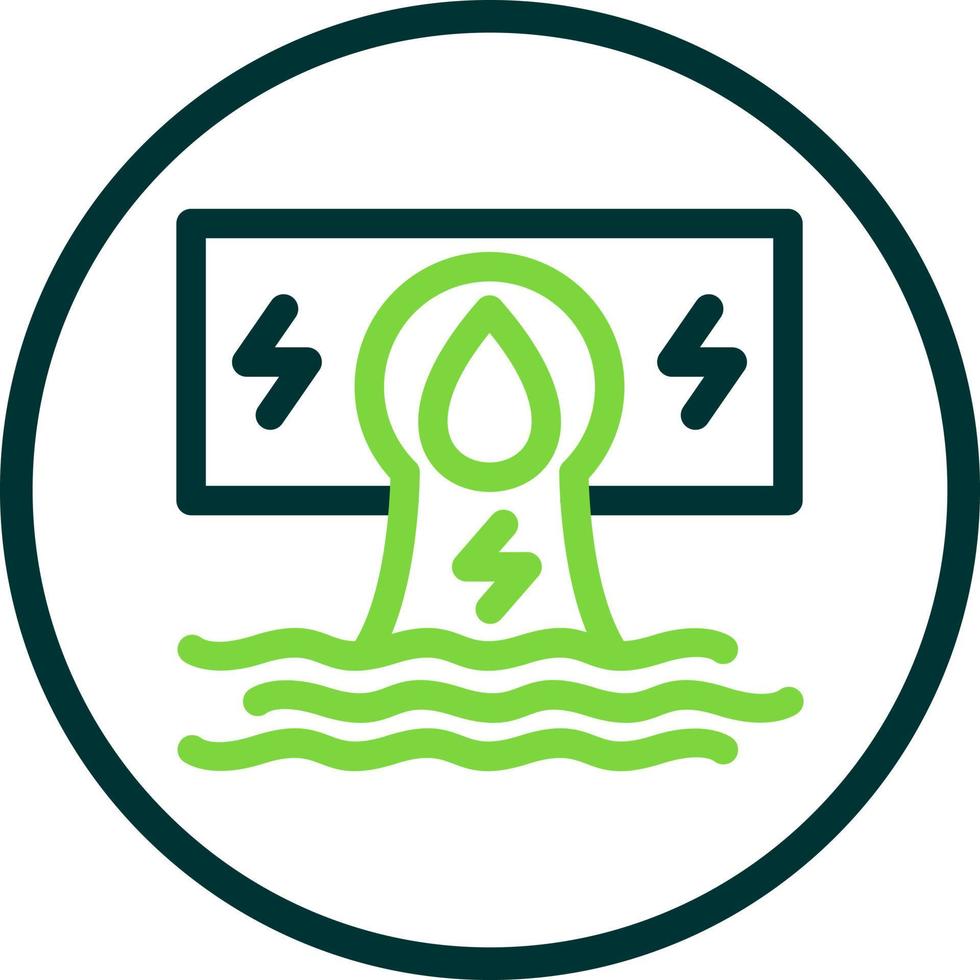 Hydroelectricity Flat Icon vector