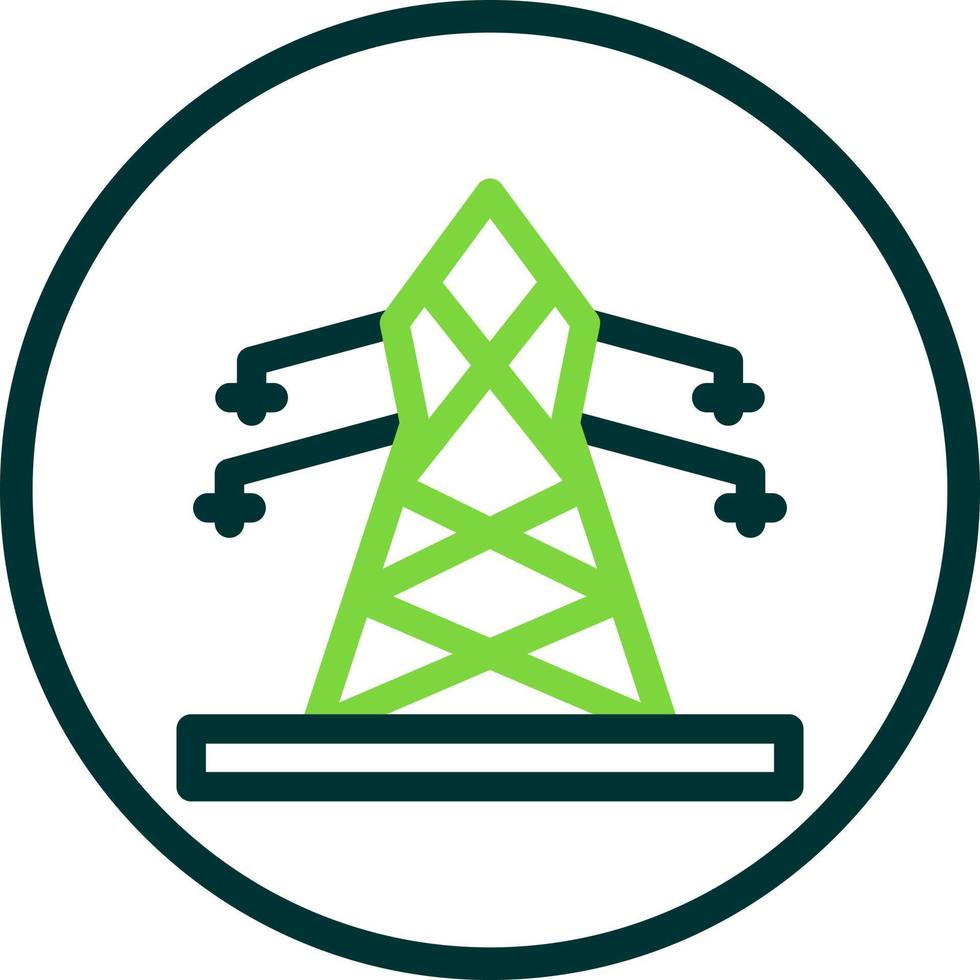 Electric Tower Flat Icon vector