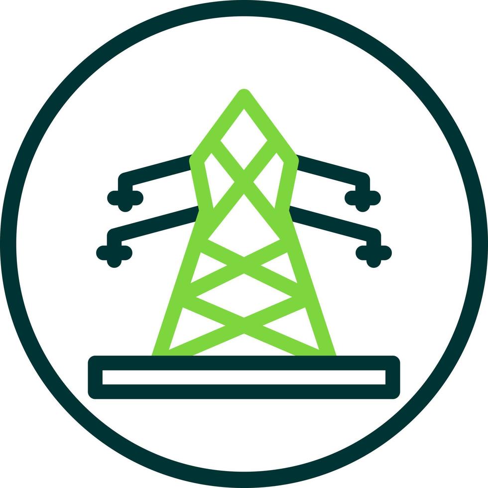 Electric Tower Flat Icon vector