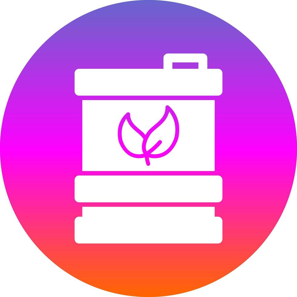 Biofuel Barrell Flat Icon vector