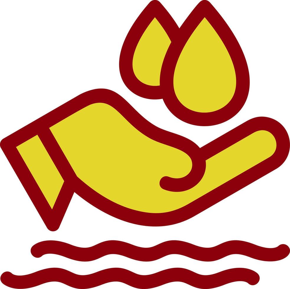 Save Water Flat Icon vector