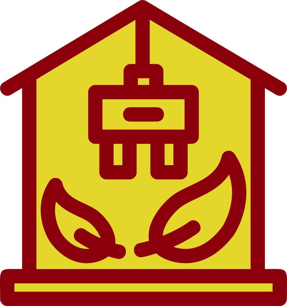 Eco Solar Home Flat Icon vector