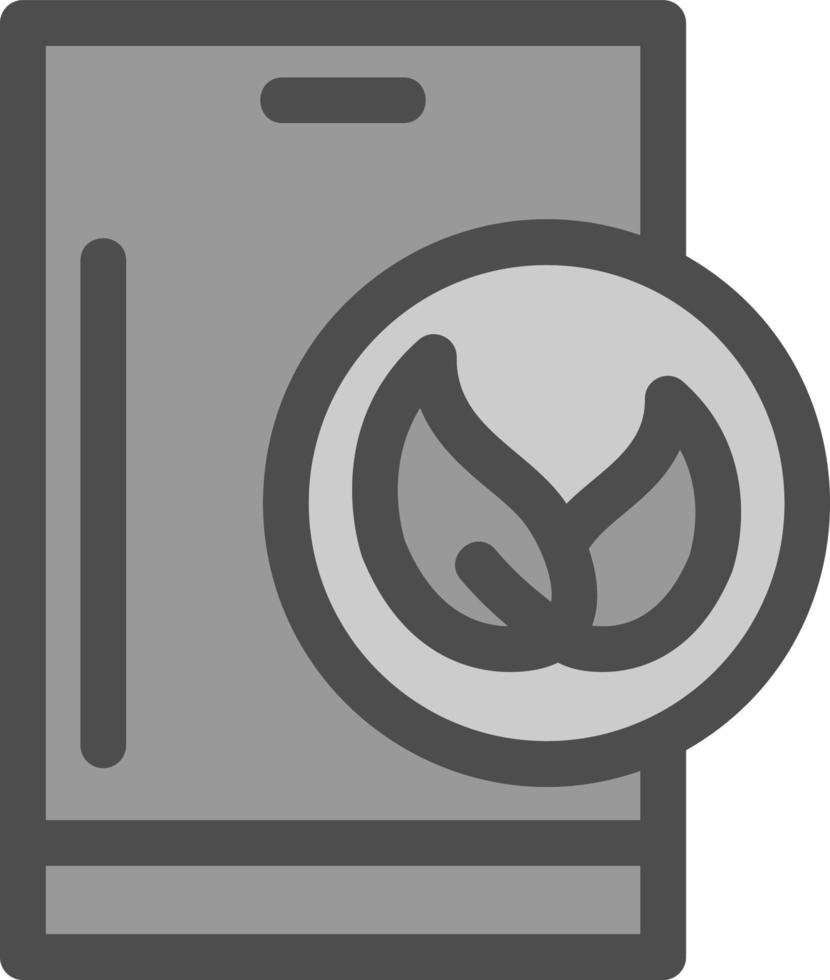 Eco Smartphone Flat Icon vector