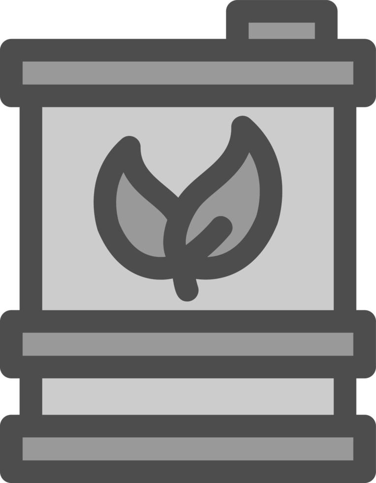 Biofuel Barrell Flat Icon vector