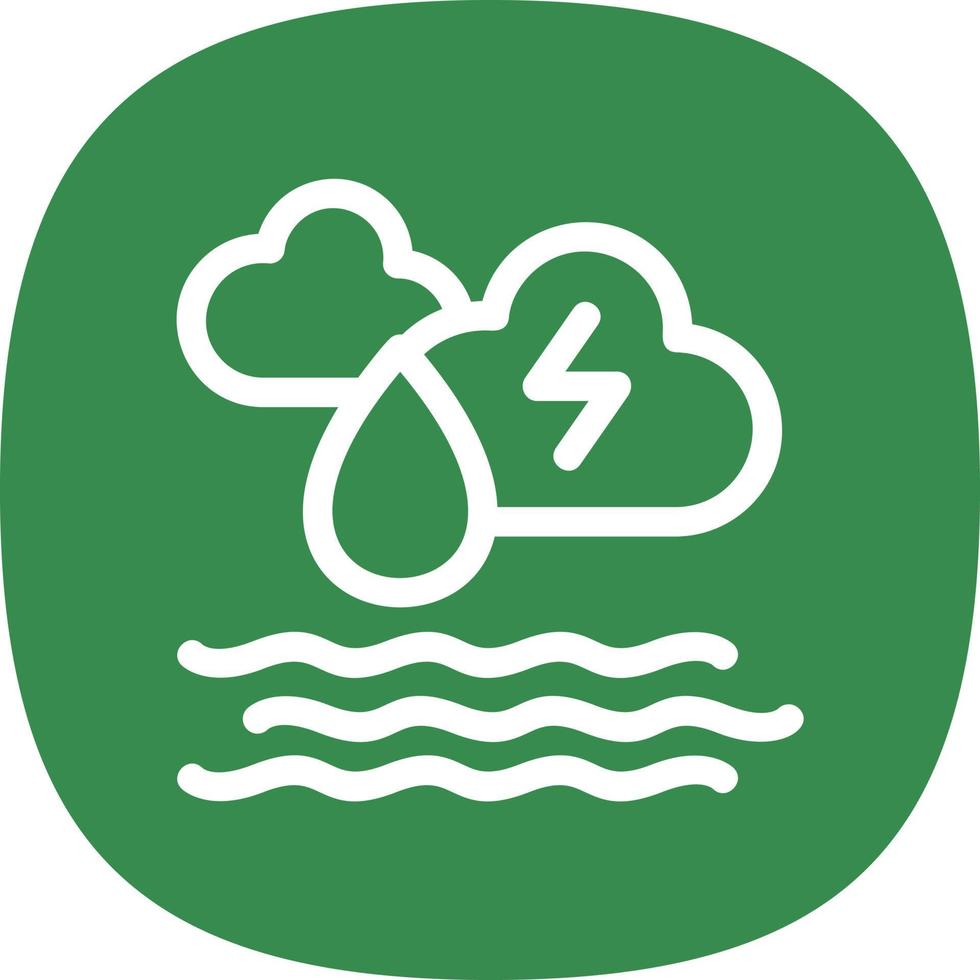 Ocean Energy Flat Icon vector