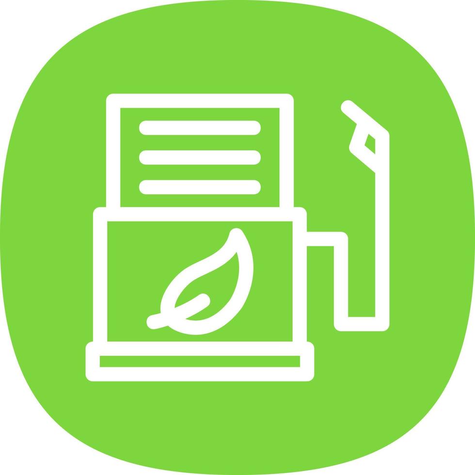 Biofuel Station Flat Icon vector