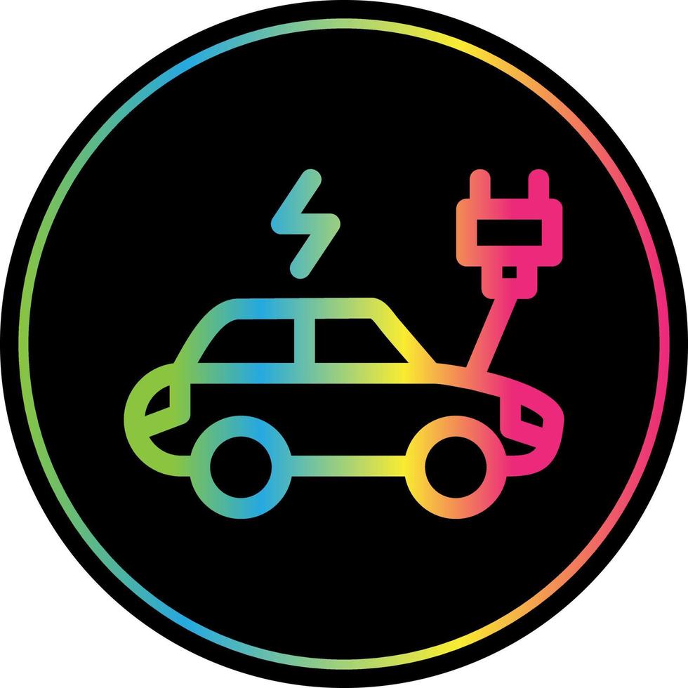 Electric Car Flat Icon vector