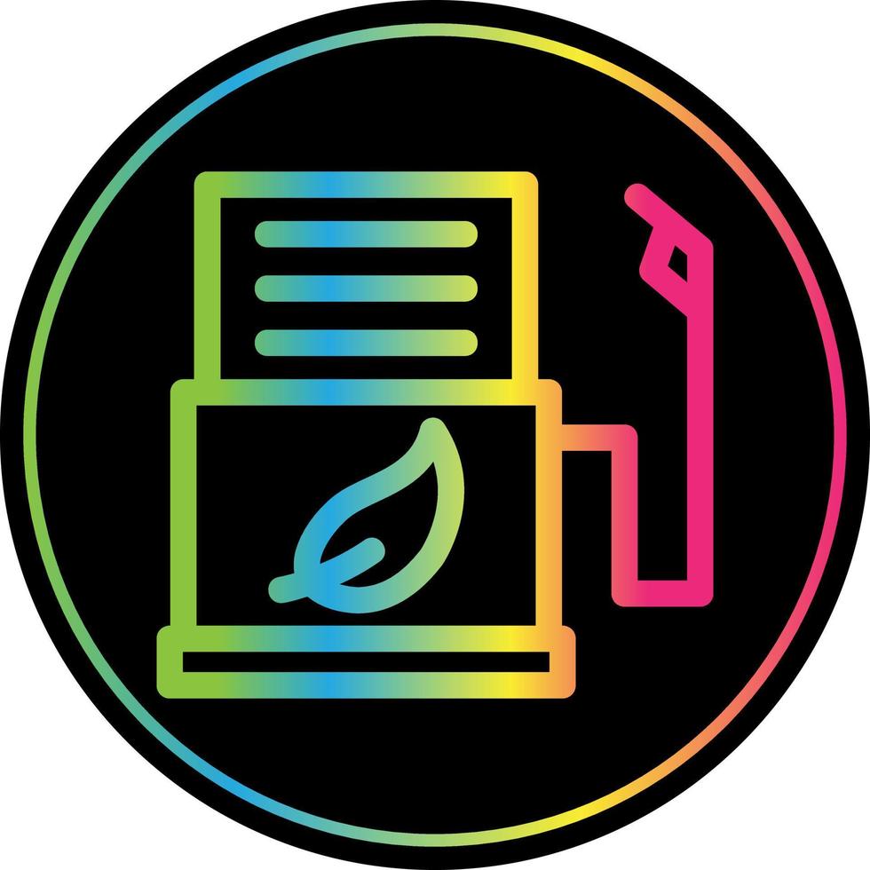 Biofuel Station Flat Icon vector