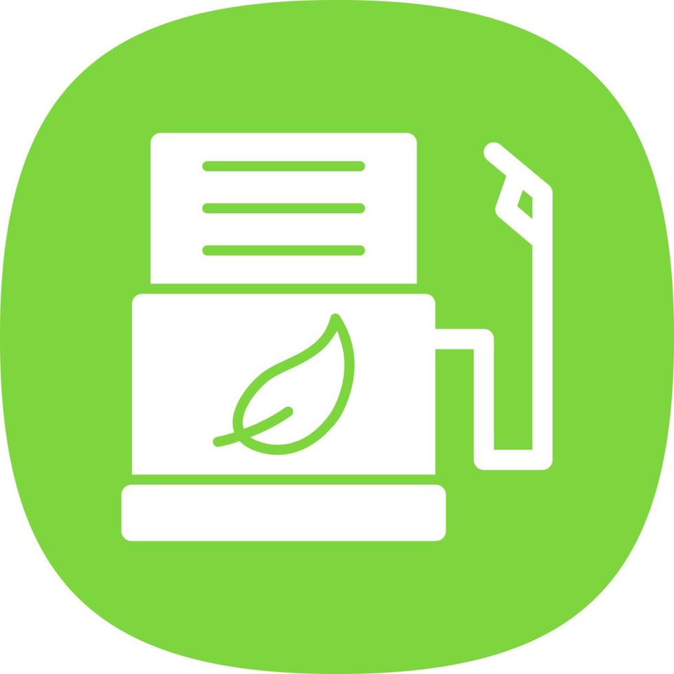 Biofuel Station Flat Icon vector