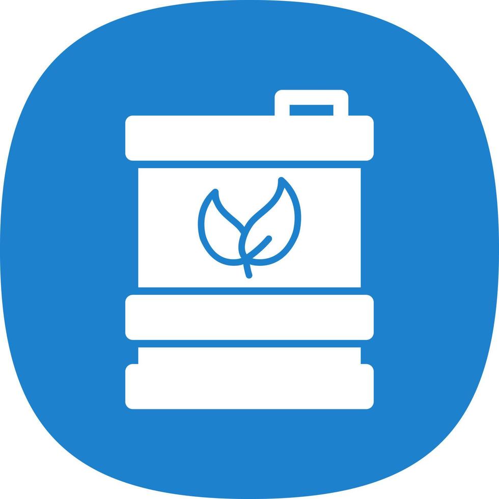 Biofuel Barrell Flat Icon vector