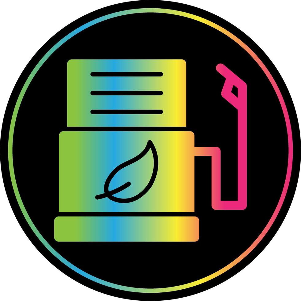 Biofuel Station Flat Icon vector