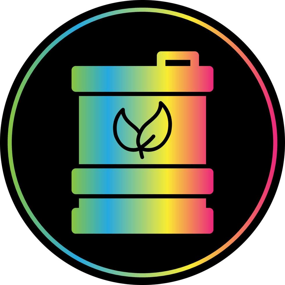 Biofuel Barrell Flat Icon vector